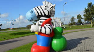 P Zebra Maskottchen 