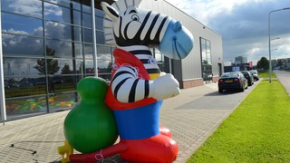 P Zebra Maskottchen 