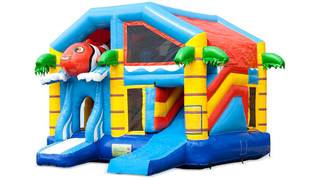 Hüpfburg Multiplay Clownfisch mit Dach