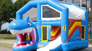 Hüpfburg Multiplay Hai mit Dach