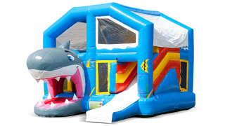 Hüpfburg Multiplay Hai mit Dach