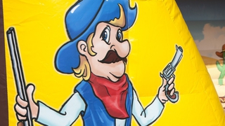 Hüpfburg Mini Western mit Dach