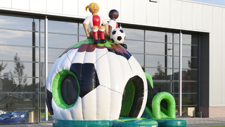Hüpfburg Disco Fussball