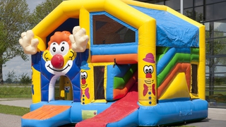  Hüpfburg Multiplay Clown mit Dach 