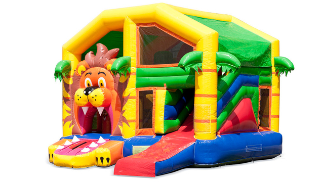 Hüpfburg Multiplay Löwe mit Dach
