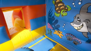 Hüpfburg Midi Seaworld mit Rutsche