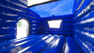  Hüpfburg Multifun Traktor blau 