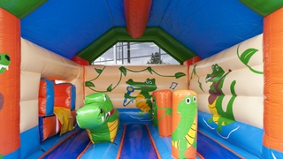  Hüpfburg Multifun Krokodil 