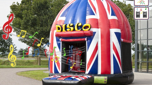  Hüpfburg Discofun Union Jack 