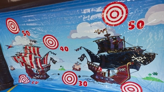  Hüpfburg Shooter Challenge Pirat 
