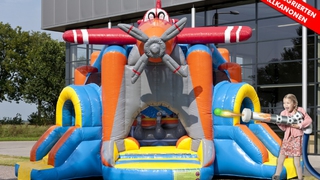  Hüpfburg Shooter Challenge Flugzeug 