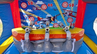  Hüpfburg Shooter Challenge Flugzeug 