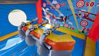  Hüpfburg Shooter Challenge Flugzeug 