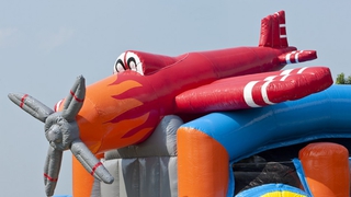  Hüpfburg Shooter Challenge Flugzeug 