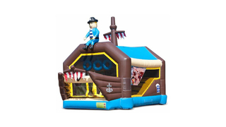 Hüpfburg Shooter Piratenschiff klein