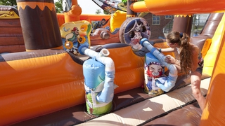  Hüpfburg Shooter Piratenschiff Battle 