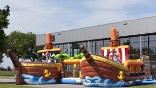  Hüpfburg Shooter Piratenschiff Battle 