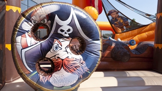  Hüpfburg Shooter Piratenschiff Battle 