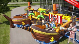  Hüpfburg Shooter Piratenschiff Battle 
