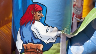  Hüpfburg Shooter Piratenschiff Battle 