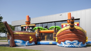  Hüpfburg Shooter Piratenschiff Battle 