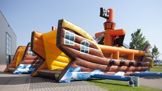  Hüpfburg Shooter Piratenschiff Battle 
