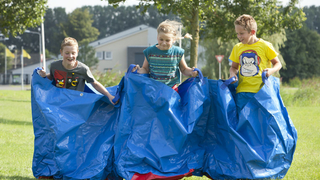 Funhose blau  Personen 