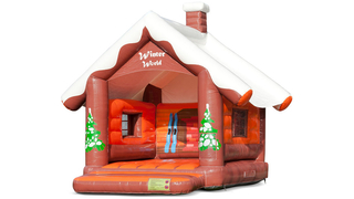 Hüpfburg Standard Holzhütte Winter