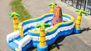 Hüpfburg Spielinsel Strand 