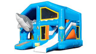 Hüpfburg Multiplay Delfin mit Dach