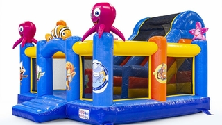 Hüpfburg Slidebox Clownfisch 