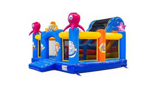 Hüpfburg Slidebox Clownfisch