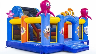 Hüpfburg Slidebox Clownfisch 