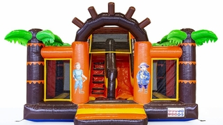 Hüpfburg Slidebox Pirat 