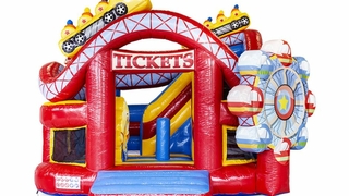 Hüpfburg Funcity Achterbahn 