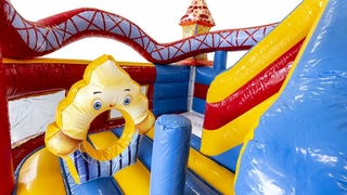 Hüpfburg Funcity Achterbahn 