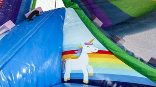 Hüpfburg XL Einhorn 