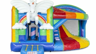 Hüpfburg XL Einhorn 