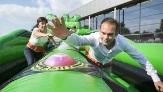 Interaktiver Bungee Run