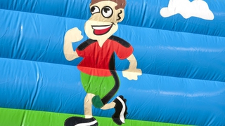 Hüpfburg Super Fussball