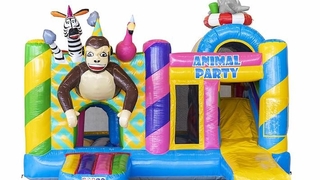 Hüpfburg Multiplay Animal Party