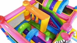 Hüpfburg Multiplay Animal Party
