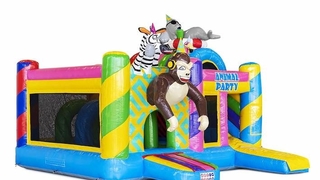 Hüpfburg Multiplay Animal Party