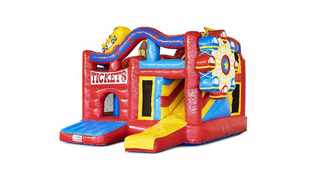 Hüpfburg Multiplay Achterbahn