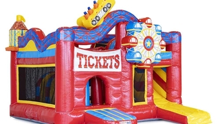 Hüpfburg Multiplay Achterbahn