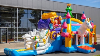 Hüpfburg Multiplay Super Einhorn