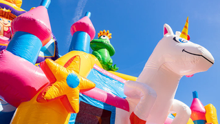 Hüpfburg Multiplay Super Einhorn