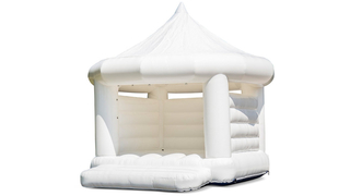 Hüpfburg Standard Hochzeit Karussell weiss