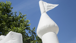 Hüpfburg Standard Hochzeit Ritterburg weiss