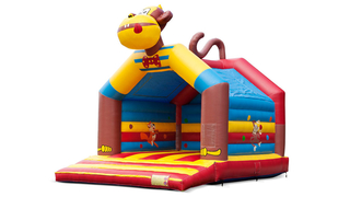 Hüpfburg Super Affe